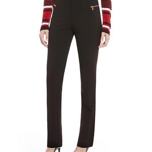 Calvin Klein Crepe Zip Pocket Snap Tab Dress Pants NWT Size 10